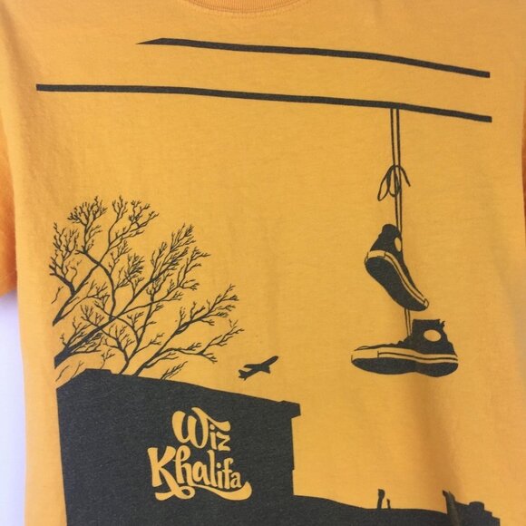 Wiz Khalifa T-Shirt Size S Powerlines Sneakers Front Graphic Rap Hip Hop Trap - Picture 2 of 12